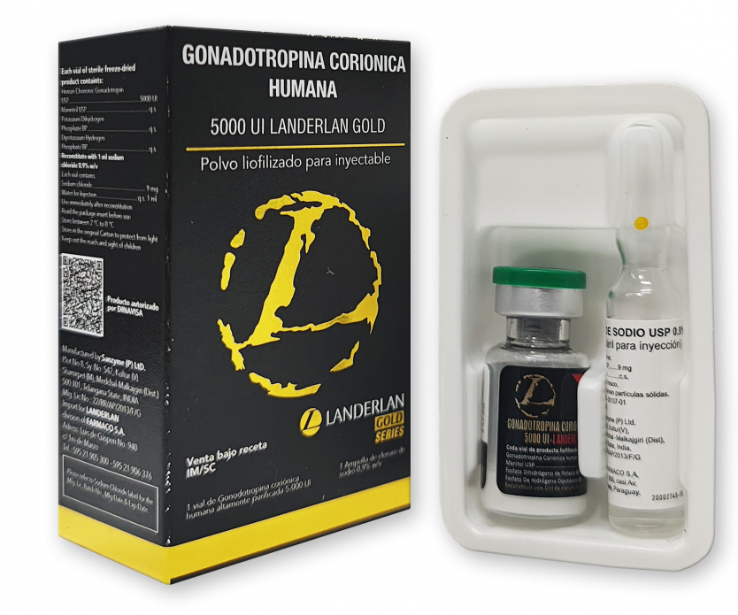 HCG humano 5.000ui Landerlan gold 5.000ui | LANDERGOLD Produto com certificado GMP